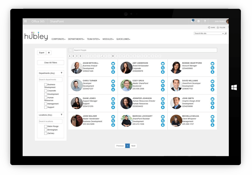 windows-based-tablet-staff-directory hubley staff directory