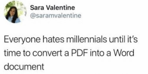 Millennials and PDF