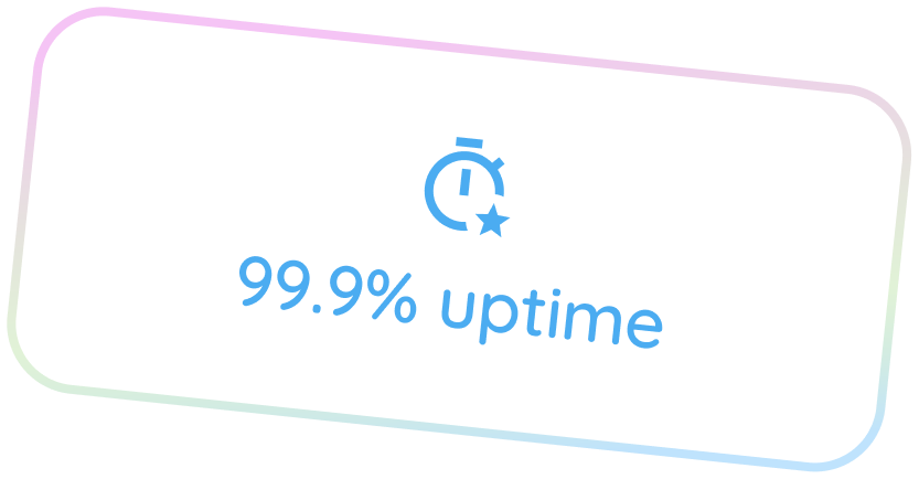 99.9% Uptime Badge