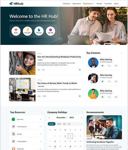 Intranet UI Left