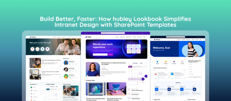 SharePoint Templates made easy with hubley lookbook