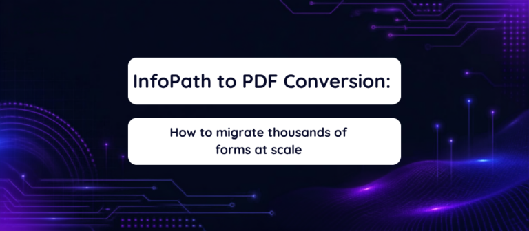 InfoPath to PDF Conversion