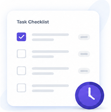 Task checklist preview showing assigned onboarding tasks